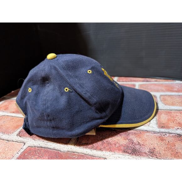Notre Dame Fighting Irish Hook & Loop Adjustable Hat Blue & Yellow Baseball Hat - Picture 4 of 7